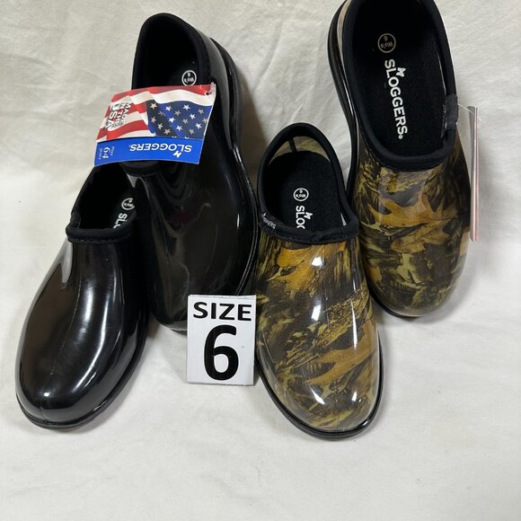Two for One Price!!! Sloggers Waterproof Rain Shoes - Black & Camo - Picture 2 of 3